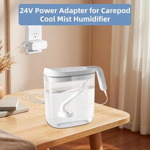 24V Power Adapter for Cool Mist Humidifier Replacement Carepod & Frida Baby Cool Mist Humidifier Power Cord in Saudi Arabia
