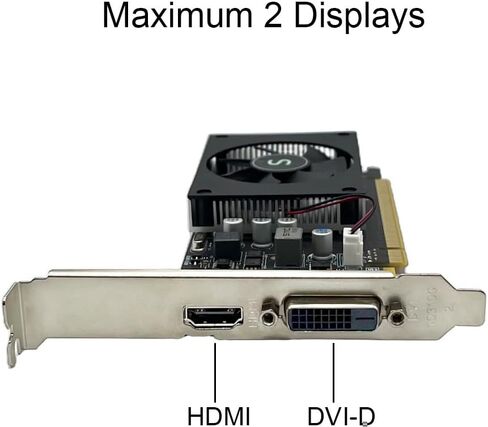 GT 1030 4GB Graphics Card DDR4 64-bit, HDMI DVI, 2 Displays Support, GPU in Saudi Arabia