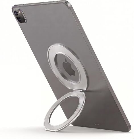 360° Rotating Tablet Ring Holder, 0.16" Ultra-Slim Zinc Alloy Stand for iPad 6-11", Silver in Saudi Arabia