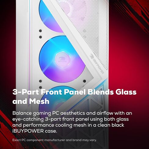 iBUYPOWER Slate Gaming PC Desktop Computer Intel Core Ultra 5 225F CPU, Intel Arc B570 10GB GPU, 16GB DDR5 4800MHz RAM, 1TB NVMe SSD, Windows 11 Home, Gamer Keyboard and Mouse - SWI5I5701 in Saudi Arabia
