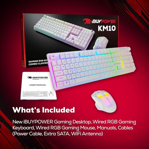 iBUYPOWER Slate Gaming PC Desktop Computer Intel Core Ultra 5 225F CPU, Intel Arc B570 10GB GPU, 16GB DDR5 4800MHz RAM, 1TB NVMe SSD, Windows 11 Home, Gamer Keyboard and Mouse - SWI5I5701 in Saudi Arabia