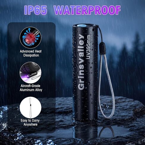 18 Pack UV Flashlight Rechargeable 395nm Black Light, Mini USB Portable Blacklight Flashlights Woods Lamp LED Ultraviolet Light for Pet Urine Detection, Uranium Glass, Resin Curing Car Warehouse in Saudi Arabia