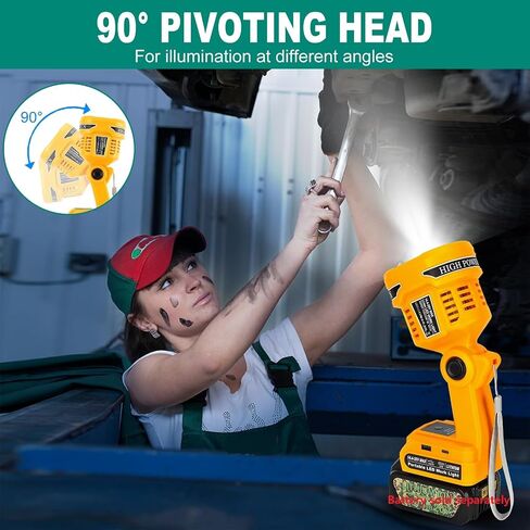 Cordless LED Work Light Flashlight for Dewalt 18V 20V MAX Battery in Saudi Arabia
