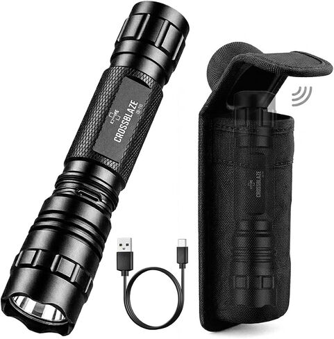 Tactical Flashlight with Magnetic Holster, 1000 Lumens, CB-T10 in Kuwait