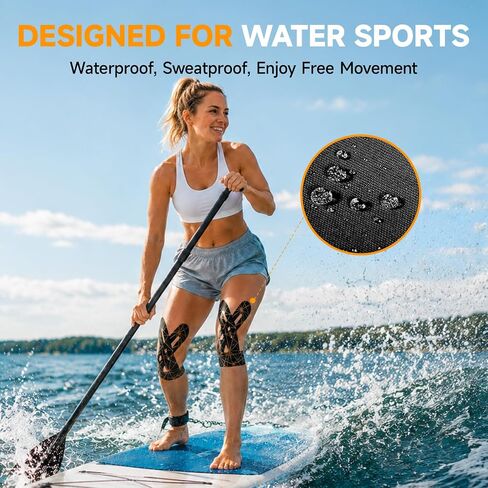 TEAWOO PreCut Kinesiology Tape for Knees, 12P Extra Adhesive Athletic Tape in Saudi Arabia
