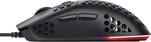 Trust Gaming GXT 928 Helox Gaming Mouse, Superlight USB Wired Mouse 65g, Adjustable DPI (200-6400), Optical Sensor, 6 Programmable Buttons, RGB LED Lighting, Gaming PC Gaming Laptop MacBook - Black in Saudi Arabia