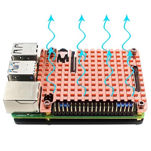 حافظة نحاسية للتبريد السلبي لوحدة التبريد Raspberry Pi 4B in Kuwait