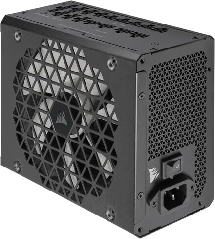 Corsair Case Power Supply Combo - AIR 5400 LX-R RGB iCUE Link Triple Chamber Mid-Tower Computer Case Bundle with RMX Shift Series RM1200x Shift Fully Modular 80PLUS Gold ATX Power Supply in Kuwait