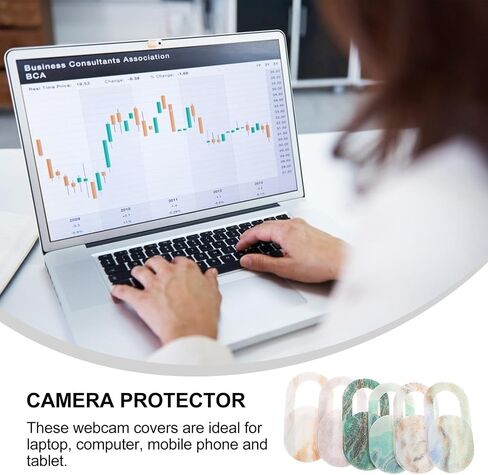 6pcs Webcam Cover Slide for Laptop and Phone Front Cameras in Kuwait