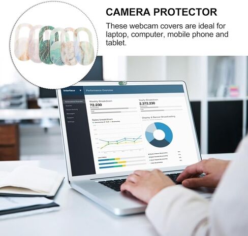 6pcs Webcam Cover Slide for Laptop and Phone Front Cameras in Kuwait