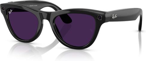 Ray-Ban Meta (Gen 1), Skyler, Shiny Caramel | Smart AI Glasses for Men, Women —12 MP Camera, Open-Ear Speakers for Audio, Video Recording, Bluetooth—Transitions® Amethyst Lenses—Wearable Technology in Saudi Arabia