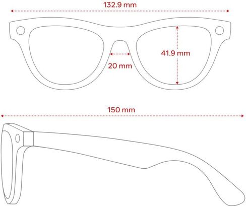 Ray-Ban Meta (Gen 1), Skyler, Shiny Caramel | Smart AI Glasses for Men, Women —12 MP Camera, Open-Ear Speakers for Audio, Video Recording, Bluetooth—Transitions® Amethyst Lenses—Wearable Technology in Saudi Arabia