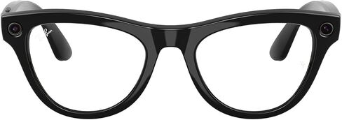 Ray-Ban Meta (Gen 1), Skyler, Shiny Caramel | Smart AI Glasses for Men, Women —12 MP Camera, Open-Ear Speakers for Audio, Video Recording, Bluetooth—Transitions® Amethyst Lenses—Wearable Technology in Saudi Arabia