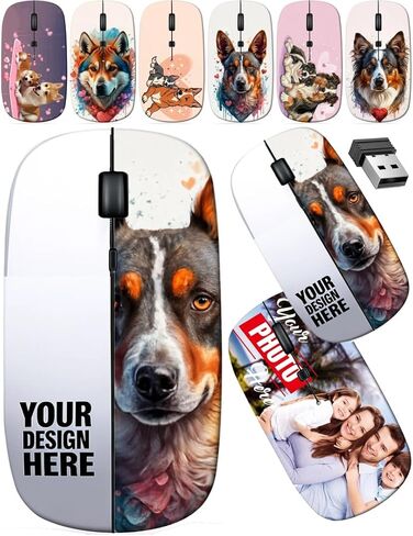 maizi Custom Wireless Mouse for Mac Book Computer Personal Laptop, Wireless Mice for Mac Image ID: 16554480 Vintage Floral carria 2.4G USB Receiver Lightweight Printed in USA in Saudi Arabia