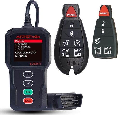 DIY Key Fob Kit Replacement Fits for 2008-2020 Dodge Grand Caravan, 2008-2016 Chrysler Town and Country VW Routan Keyless Entry Remote FCC ID: IYZ-C01C, M3N5WY783X 6 & 7 Button in Saudi Arabia