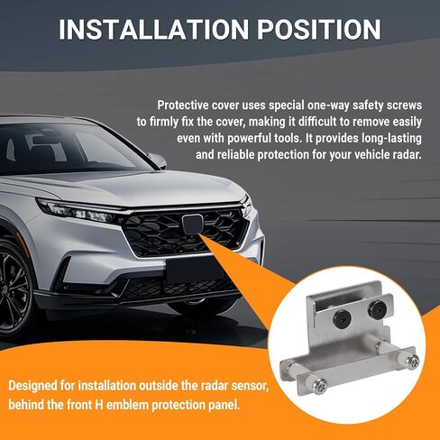Radar Sensor Shield Compatible with Honda CR-V Accord Pilot 2023-2026, Anti-Theft Front Radar Sensor Guard Protector Cover in Saudi Arabia