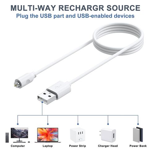 Vancle 2 Pack Magnetic USB DC Charging Cable with 1 Dot Charger Cord for Toys Massagers Electric in Saudi Arabia
