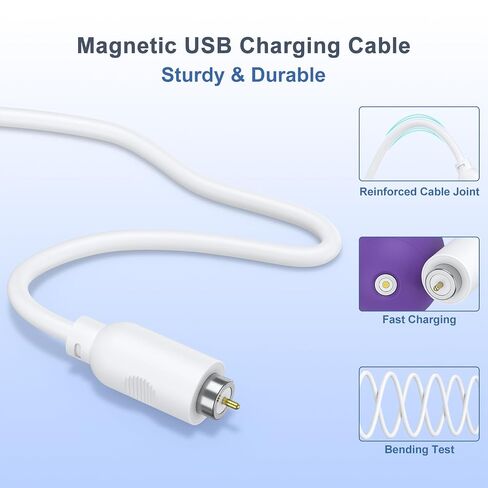 Vancle 2 Pack Magnetic USB DC Charging Cable with 1 Dot Charger Cord for Toys Massagers Electric in Saudi Arabia