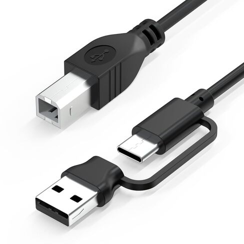 ET-2800 Printer Cable USB C/A for Epson EcoTank ET-2800, ET-2980, ET-4800, ET-2400, ET-2850, ET-8550, ET-4850, ET-3850, ET-2803, ET-15000, ET-8500, XP-5200, XP-4200 Printer for Computer, Laptop in Saudi Arabia