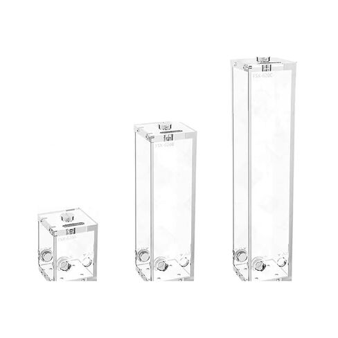 Square Acrylic Water Tank 80/200/320mm with Outlet Filter Screen(8cm 150ML,Without Bracket) in Saudi Arabia