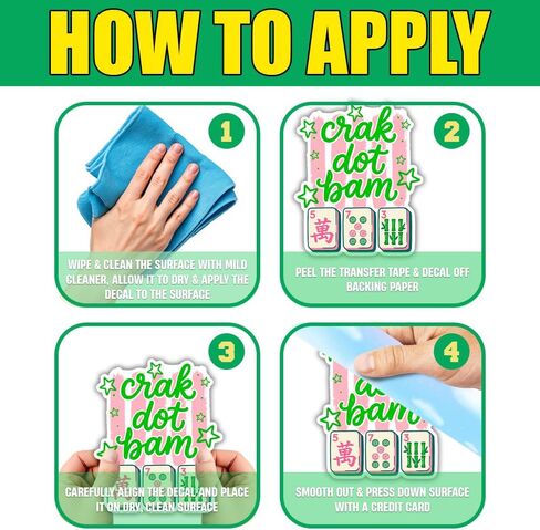 (16pcs-3in) Mahjong Stickers Funny Game Night Mahjong Trinkets for Winning Board Game Party Supplies Favor Decoration Cute Mahjong Gifts and Accessories for Laptop Water Bottle Car Card Title in Saudi Arabia