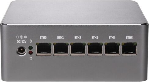 Micro Firewall Appliance, Mini PC, OPNsense, VPN, Router PC, I7 1260P, RS54, HDMI, DP, 6 x 2.5GbE LAN, Fan, 2 x SODIMM DDR5 Slot, 32G RAM, 128G SSD in Kuwait