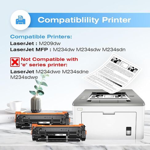 134A W1340A Black Toner Cartridge for HP LaserJet MFP M209dw M209 Printer in Saudi Arabia