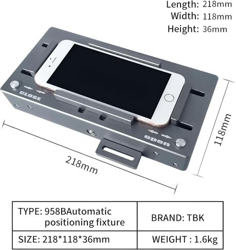TBK-203 Automatic Center Fixing Mold Positioning Aligner TBK-203 Mobile Phone Automatic Positioning Fixture Centering Mold Screen Repair Tool in Kuwait