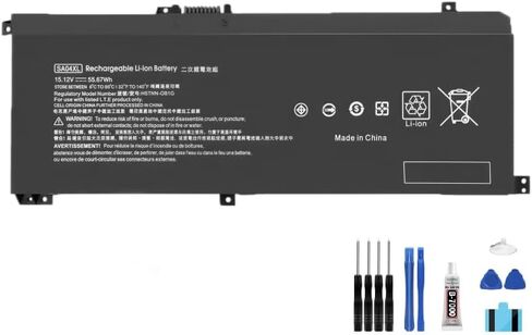 compatible For HP Envy X360 15-DR 15-DR0010TX Series HSTNN-OB1F/OB1G/UB7U L43248-541/AC1 LCD Display Touch Screen Digitizer Full Assembly Replacement battery SA04XL+Free Tools，For SA04XL LCD in Kuwait