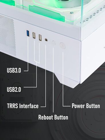 White ARGB Gaming PC Desktop Computer – Xeon E5 3.20GHz, RTX 3050 GDDR6, 16GB DDR4 RAM, 512GB SSD + 1TB HDD, Wi-Fi 6 & BT 5.4, 9X ARGB Fans, 650W PSU, Win 11, Gaming Tower for Gamers & Streaming in Saudi Arabia