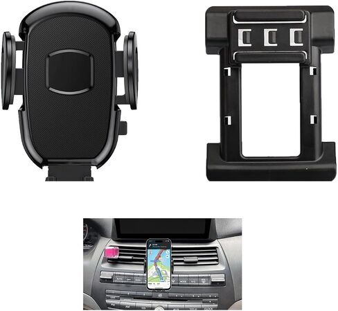 Car Phone Holder Fits for Honda Accord 8th Gen 2008-2013 Accessories with Buckle Mount Compatible with Emergency Flashers Button, Easy to Install Fit for iPhone Android and All Smartphones in Kuwait