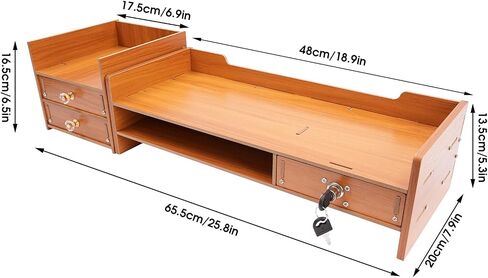 Computer Desk Organizer with Drawer Shelves (Sakura) in Saudi Arabia