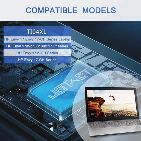 بطارية كمبيوتر محمول JOTACT TI04XL متوافقة مع HP Envy 17 Envy 17-ch Series Notebook TI04XL HSTNN-IB9T M24420-1D1 M24563-005 TI04055XL M24420-1C1 بطارية 15.12 فولت 55.67 وات في الساعة in Kuwait