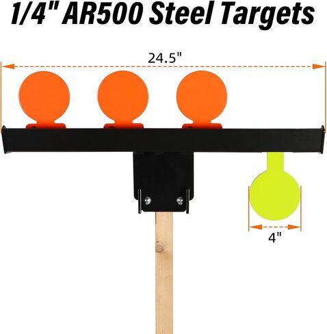 Highwild Shoot to Reset AR500 Steel Target with Mounting Bracket in Saudi Arabia