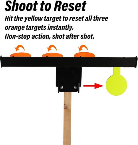 Highwild Shoot to Reset AR500 Steel Target with Mounting Bracket in Saudi Arabia