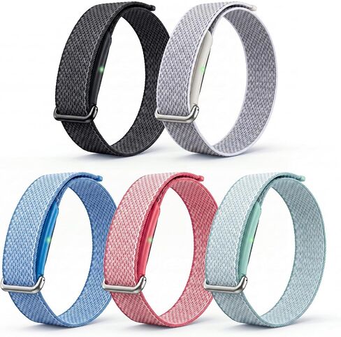 5 قطع من الأربطة المصنوعة من النايلون المتوافقة مع حلقة Google Fitbit Air Performance in Kuwait