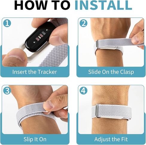 5 قطع من الأربطة المصنوعة من النايلون المتوافقة مع حلقة Google Fitbit Air Performance in Kuwait