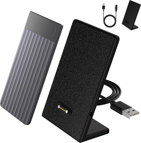 حامل شحن مع سلك كابل شاحن USB-A لمسجل صوت Plaud Note AI / Plaid Note Pro (مطبوع ثلاثي الأبعاد in Kuwait