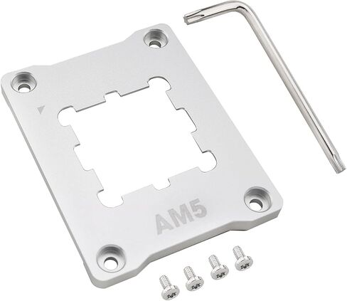 1 Set AM5 Aluminum Alloy Mounting Bracket with Screws and L Type Screwdriver Desktop Case CPU Anti Bend Bracket Fastener for Motherboard Slots X670 B650 Series Chipsets 2.76x2.17x0.2 Inches in Saudi Arabia