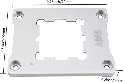 1 Set AM5 Aluminum Alloy Mounting Bracket with Screws and L Type Screwdriver Desktop Case CPU Anti Bend Bracket Fastener for Motherboard Slots X670 B650 Series Chipsets 2.76x2.17x0.2 Inches in Saudi Arabia