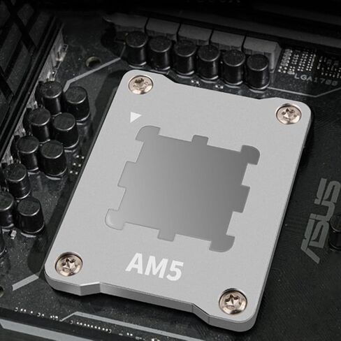 1 Set AM5 Aluminum Alloy Mounting Bracket with Screws and L Type Screwdriver Desktop Case CPU Anti Bend Bracket Fastener for Motherboard Slots X670 B650 Series Chipsets 2.76x2.17x0.2 Inches in Saudi Arabia