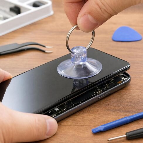 Device Repair Suction Cup with for Smartphone Screen Disassembly Tool Transparent PVC Suction Cup for Phone Repair Technicians and DIY Enthusiasts Suitable for and Devices in Saudi Arabia