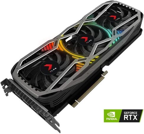 PNY GeForce RTX 3090 24GB XLR8 Gaming REVEL EPIC-X RGB Triple Fan Graphics Card (Renewed) in Saudi Arabia