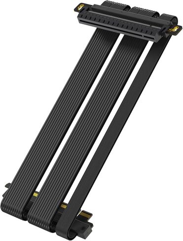 RGEEK PCIe 5.0 Riser Cable X16, 20cm Double Reverse PCIe Riser Gen 5 in Saudi Arabia