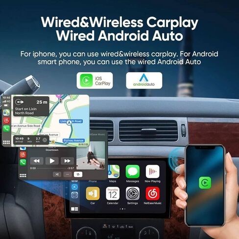 2GB+32GB Android 13 Car Radio for GMC Yukon Chevy Tahoe Suburban 2007-2013 9 Inch IPS Touch Screen with Wireless Carplay Android Auto Bluetooth GPS WiFi Backup Camera DSP SWC in Saudi Arabia