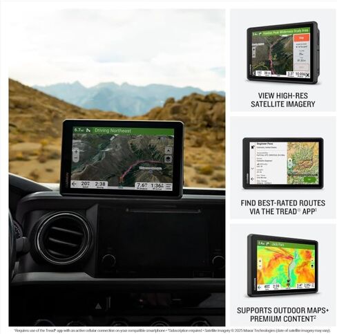 Garmin Tread 2 Overland Edition – 8" All-Terrain GPS Navigator for Off-the-Grid Travels with Turn-by-Turn Trail Navigation, Topo & Satellite Maps, Weather, Group Ride + Wearable4U Power Pack Bundle in Saudi Arabia