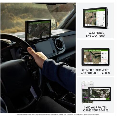 Garmin Tread 2 Overland Edition – 8" All-Terrain GPS Navigator for Off-the-Grid Travels with Turn-by-Turn Trail Navigation, Topo & Satellite Maps, Weather, Group Ride + Wearable4U Power Pack Bundle in Saudi Arabia