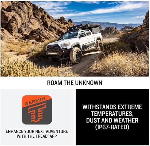 Garmin Tread 2 Overland Edition – 8" All-Terrain GPS Navigator for Off-the-Grid Travels with Turn-by-Turn Trail Navigation, Topo & Satellite Maps, Weather, Group Ride + Wearable4U Power Pack Bundle in Saudi Arabia