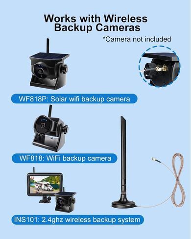 Foldable 5dBi Magnetic Truck RV WiFi Antenna, No Drilling Needed in Saudi Arabia