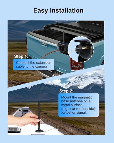 Foldable 5dBi Magnetic Truck RV WiFi Antenna, No Drilling Needed in Saudi Arabia